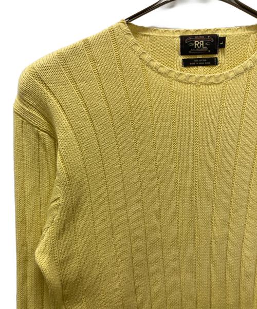 RRL（ダブルアールエル）RRL (ダブルアールエル) 90'sコットンニット イエロー サイズ:Lの古着・服飾アイテム