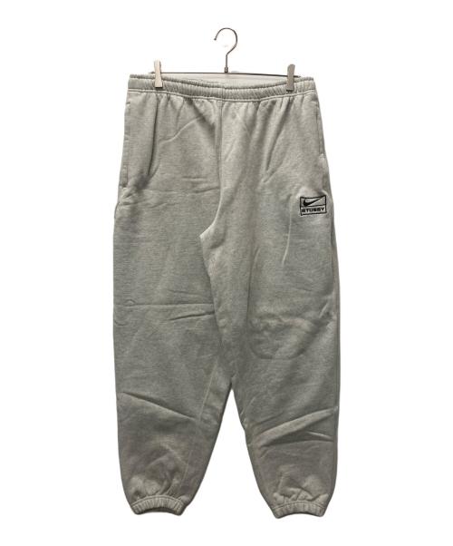 NIKE（ナイキ）NIKE (ナイキ) stussy (ステューシー) フリース スウェットパンツ グレー サイズ:Lの古着・服飾アイテム