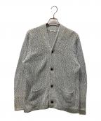 sabyサバイ）の古着「ORIENTAL NECK L/S MESH KNIT」｜スカイブルー