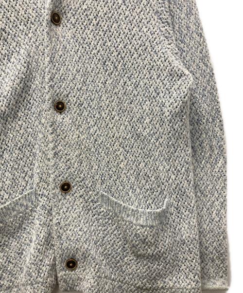 saby（サバイ）saby (サバイ) ORIENTAL NECK L/S MESH KNIT スカイブルー サイズ:Mの古着・服飾アイテム