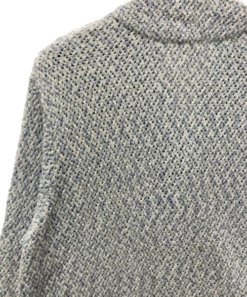 saby（サバイ）saby (サバイ) ORIENTAL NECK L/S MESH KNIT スカイブルー サイズ:Mの古着・服飾アイテム