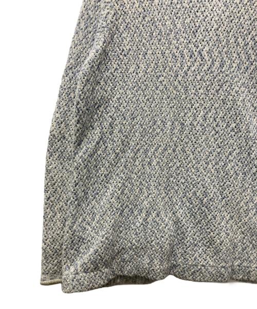 saby（サバイ）saby (サバイ) ORIENTAL NECK L/S MESH KNIT スカイブルー サイズ:Mの古着・服飾アイテム