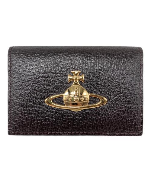Vivienne Westwood（ヴィヴィアンウエストウッド）Vivienne Westwood (ヴィヴィアンウエストウッド) オーブ カードケース ブラウンの古着・服飾アイテム