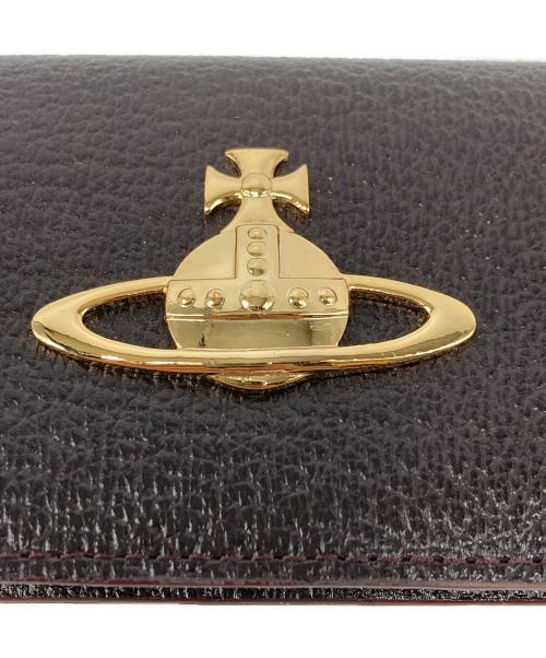 Vivienne Westwood（ヴィヴィアンウエストウッド）Vivienne Westwood (ヴィヴィアンウエストウッド) オーブ カードケース ブラウンの古着・服飾アイテム