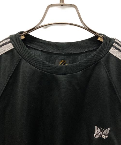 Needles（ニードルズ）Needles (ニードルズ) ポリスムース トラック クルー ネックシャツ ブラック サイズ:Lの古着・服飾アイテム