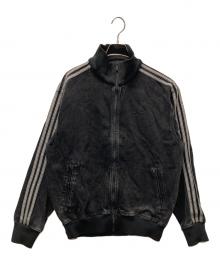 adidas（アディダス）の古着「デニム ファイヤーバード トラックトップ」｜ブラック