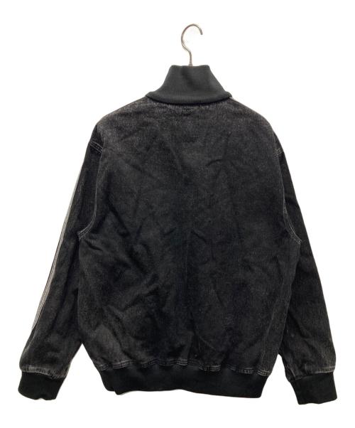 adidas（アディダス）adidas (アディダス) デニム ファイヤーバード トラックトップ ブラック サイズ:XLの古着・服飾アイテム