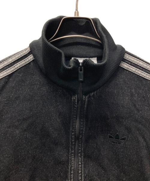 adidas（アディダス）adidas (アディダス) デニム ファイヤーバード トラックトップ ブラック サイズ:XLの古着・服飾アイテム