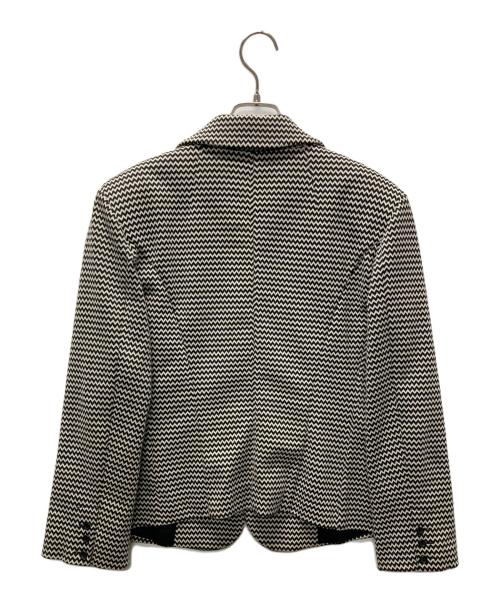 WEEKEND Max Mara（ウィークエンド マックスマーラ）Weekend Max Mara (ウィークエンド マックスマーラ) テーラードジャケット ブラック×ホワイト サイズ:XLの古着・服飾アイテム