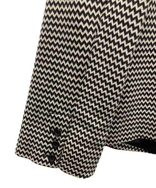 WEEKEND Max Mara（ウィークエンド マックスマーラ）Weekend Max Mara (ウィークエンド マックスマーラ) テーラードジャケット ブラック×ホワイト サイズ:XLの古着・服飾アイテム