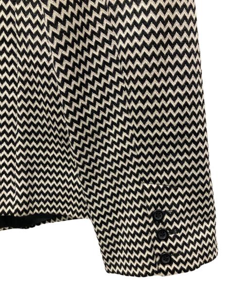 WEEKEND Max Mara（ウィークエンド マックスマーラ）Weekend Max Mara (ウィークエンド マックスマーラ) テーラードジャケット ブラック×ホワイト サイズ:XLの古着・服飾アイテム