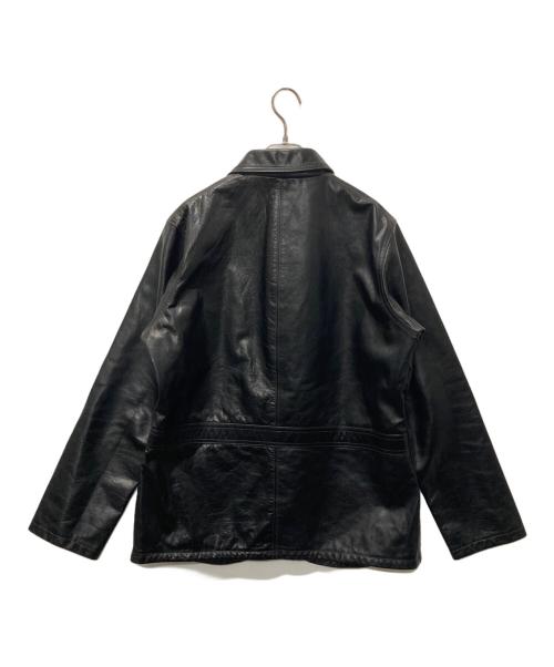 DALEE'S&CO（ダリーズ＆コー）DALEE'S&Co (ダリーズ＆コー) TICK.HIDE[10s Sack Jacket]/レザージャケット ブラック サイズ:XLの古着・服飾アイテム