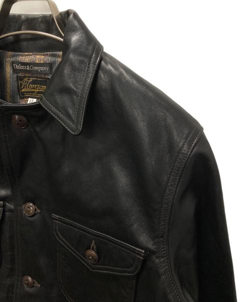 DALEE'S&CO（ダリーズ＆コー）DALEE'S&Co (ダリーズ＆コー) TICK.HIDE[10s Sack Jacket]/レザージャケット ブラック サイズ:XLの古着・服飾アイテム