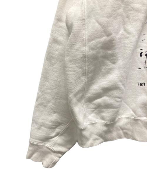 C.E（シーイー）C.E (シーイー) WASHED MD NOTHING CREW NECK プリントスウェット ホワイト サイズ:XLの古着・服飾アイテム