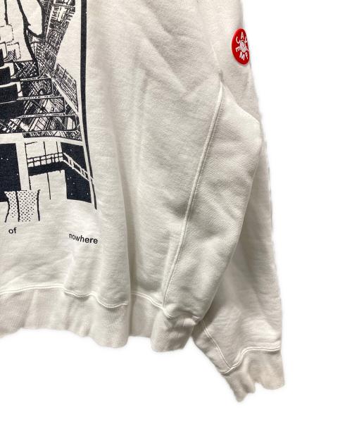 C.E（シーイー）C.E (シーイー) WASHED MD NOTHING CREW NECK プリントスウェット ホワイト サイズ:XLの古着・服飾アイテム