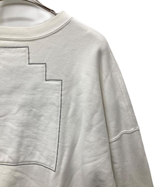 C.E（シーイー）C.E (シーイー) WASHED MD NOTHING CREW NECK プリントスウェット ホワイト サイズ:XLの古着・服飾アイテム