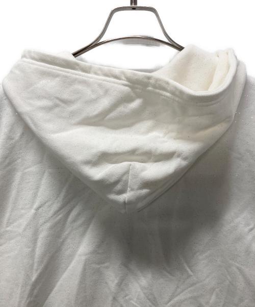 9090（9090）9090 (9090) 90 Logo Glitter Light Zip Hoodie ホワイト サイズ:Lの古着・服飾アイテム