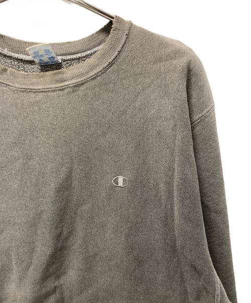 Champion REVERSE WEAVE（チャンピオン リバース ウィーブ）Champion REVERSE WEAVE (チャンピオン リバース ウィーブ) 90's リバースウィーブ刺繍スウェット グレー サイズ:XLの古着・服飾アイテム