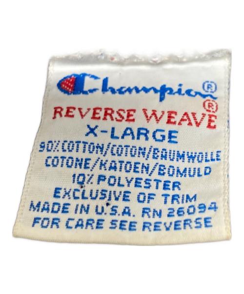Champion REVERSE WEAVE（チャンピオン リバース ウィーブ）Champion REVERSE WEAVE (チャンピオン リバース ウィーブ) 90's リバースウィーブ刺繍スウェット グレー サイズ:XLの古着・服飾アイテム