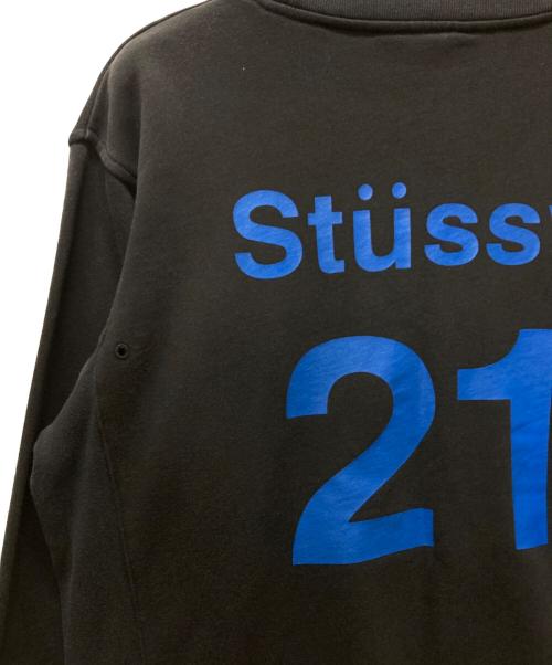 stussy（ステューシー）stussy (ステューシー) プリントスウェット ブラック サイズ:Lの古着・服飾アイテム