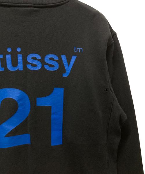 stussy（ステューシー）stussy (ステューシー) プリントスウェット ブラック サイズ:Lの古着・服飾アイテム