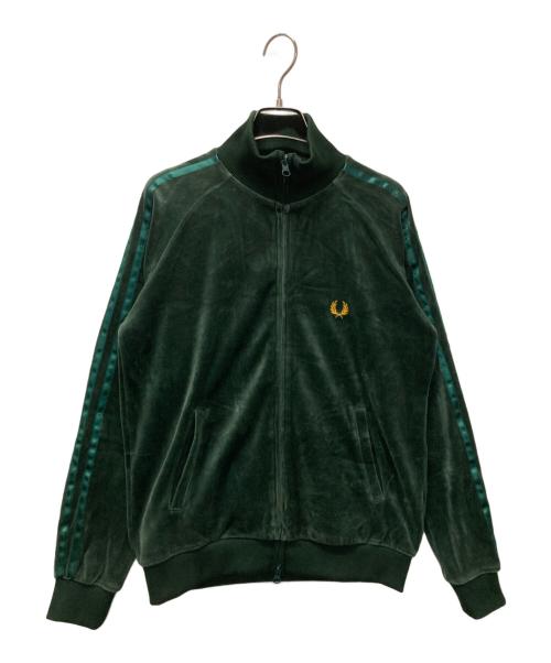 FRED PERRY（フレッドペリー）FRED PERRY (フレッドペリー) ベロアトラックジャケット グリーン サイズ:Ｓの古着・服飾アイテム