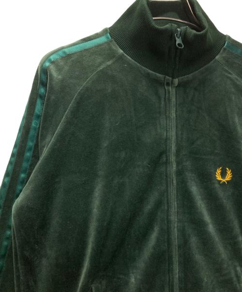 FRED PERRY（フレッドペリー）FRED PERRY (フレッドペリー) ベロアトラックジャケット グリーン サイズ:Ｓの古着・服飾アイテム