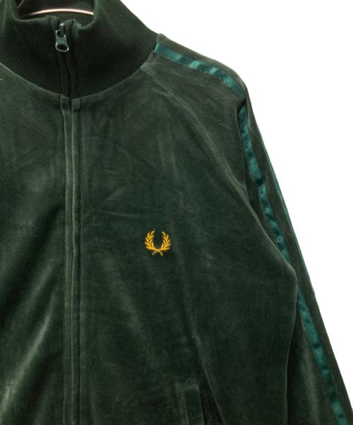 FRED PERRY（フレッドペリー）FRED PERRY (フレッドペリー) ベロアトラックジャケット グリーン サイズ:Ｓの古着・服飾アイテム