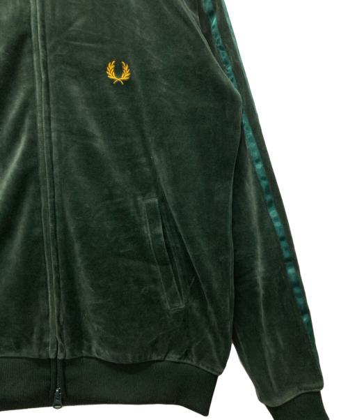 FRED PERRY（フレッドペリー）FRED PERRY (フレッドペリー) ベロアトラックジャケット グリーン サイズ:Ｓの古着・服飾アイテム