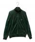 FRED PERRY（フレッドペリー）の古着「ベロアトラックジャケット」｜グリーン