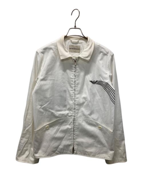 EMPORIO ARMANI（エンポリオ アルマーニ）EMPORIO ARMANI (エンポリオ アルマーニ) スイングトップ ホワイト サイズ:40の古着・服飾アイテム