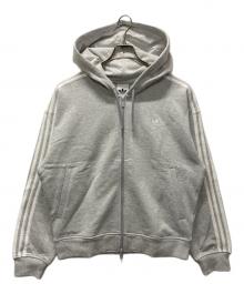 adidas（アディダス）の古着「オーバーサイズ ジップパーカー」｜グレー
