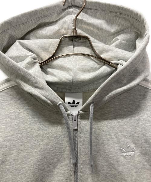 adidas（アディダス）adidas (アディダス) オーバーサイズ ジップパーカー グレー サイズ:L 未使用品の古着・服飾アイテム