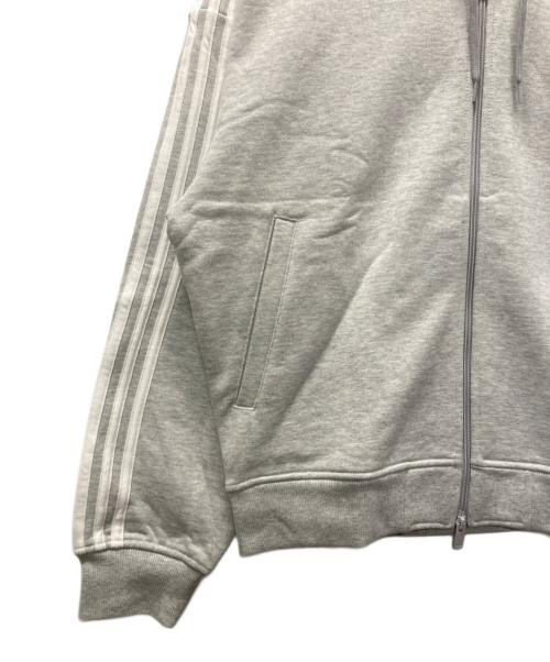 adidas（アディダス）adidas (アディダス) オーバーサイズ ジップパーカー グレー サイズ:L 未使用品の古着・服飾アイテム