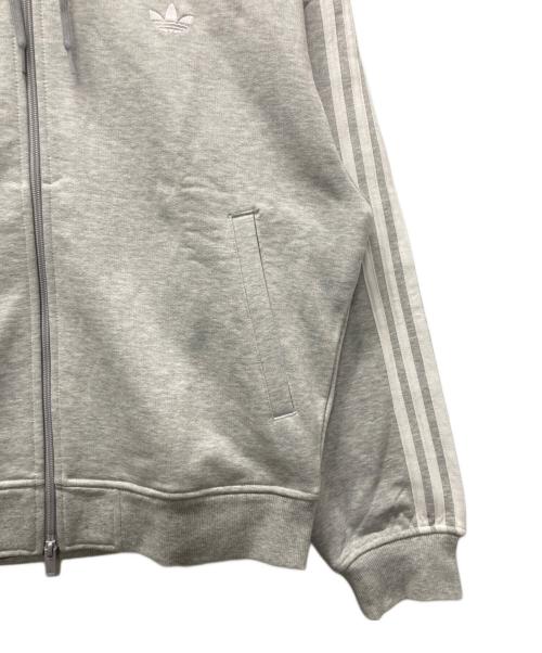 adidas（アディダス）adidas (アディダス) オーバーサイズ ジップパーカー グレー サイズ:L 未使用品の古着・服飾アイテム