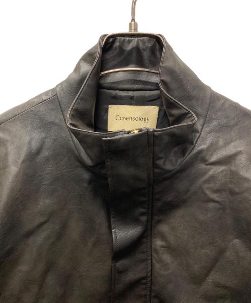 Curensology（カレンソロジー）Curensology (カレンソロジー) ヴィンテージフェイクレザーコート ブラウン サイズ:Fの古着・服飾アイテム