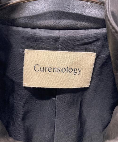 Curensology（カレンソロジー）Curensology (カレンソロジー) ヴィンテージフェイクレザーコート ブラウン サイズ:Fの古着・服飾アイテム