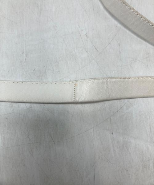 HERMES（エルメス）HERMES (エルメス) パンチング ショルダーバッグ ホワイトの古着・服飾アイテム