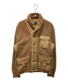 POLO RALPH LAUREN（ポロ・ラルフローレン）の古着「ショールカラーハンティングジャケット」｜ベージュ