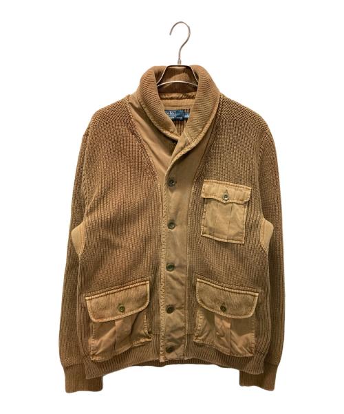POLO RALPH LAUREN（ポロ・ラルフローレン）POLO RALPH LAUREN (ポロ・ラルフローレン) ショールカラーハンティングジャケット ベージュ サイズ:Lの古着・服飾アイテム