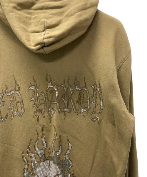 Ed Hardy（エド ハーディー）ED HARDY (エド ハーディー) スカルビジュージップパーカー カーキ サイズ:Mの古着・服飾アイテム