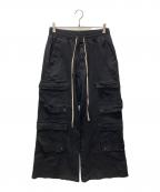 DANKE SCHONダンケ シェーン）の古着「TCBLACK FLARE CARGO PANTS」｜ブラック