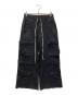Danke schon（ダンケ シェーン）の古着「TCBLACK FLARE CARGO PANTS」｜ブラック