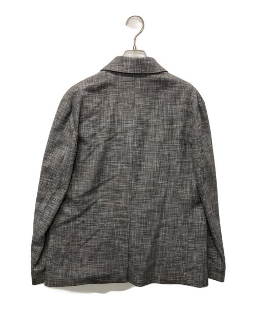 PLAN C（プランシー）Plan C (プランシー) チェック柄3Bジャケット グレー サイズ:Lの古着・服飾アイテム