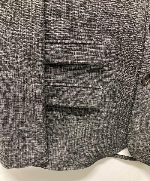 PLAN C（プランシー）Plan C (プランシー) チェック柄3Bジャケット グレー サイズ:Lの古着・服飾アイテム