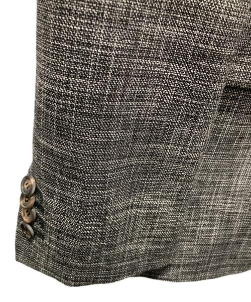 PLAN C（プランシー）Plan C (プランシー) チェック柄3Bジャケット グレー サイズ:Lの古着・服飾アイテム
