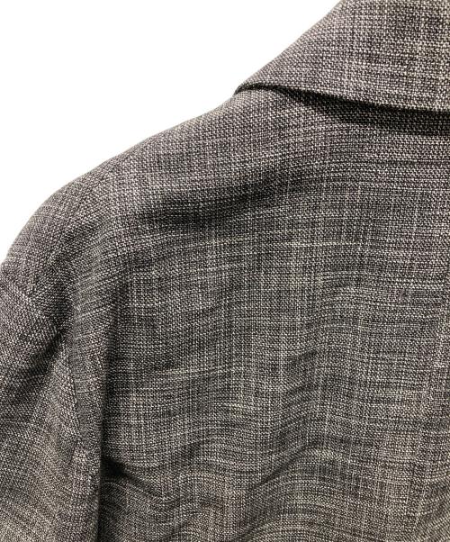 PLAN C（プランシー）Plan C (プランシー) チェック柄3Bジャケット グレー サイズ:Lの古着・服飾アイテム