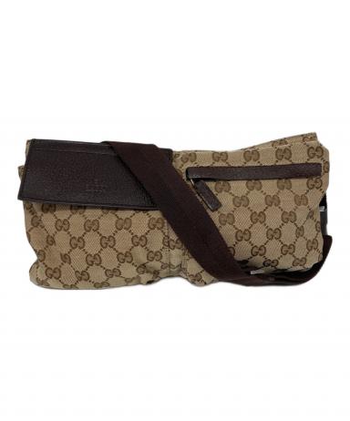 中古・古着通販】GUCCI (グッチ) GGキャンバス ウエストポーチ