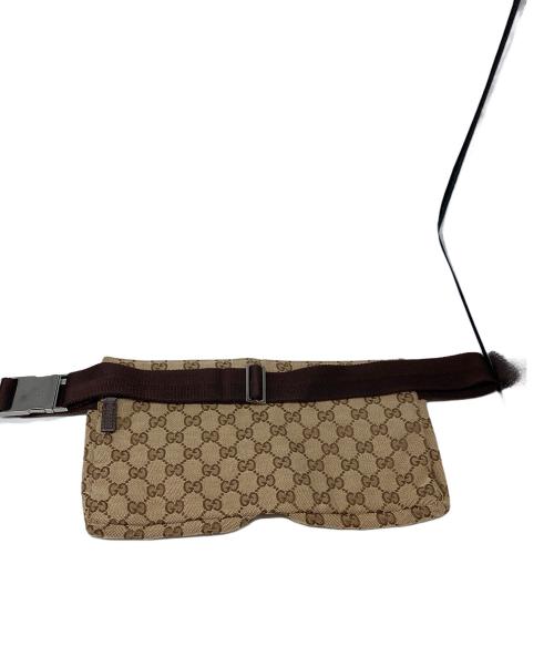 GUCCI（グッチ）GUCCI (グッチ) GGキャンバス ウエストポーチ ベージュの古着・服飾アイテム