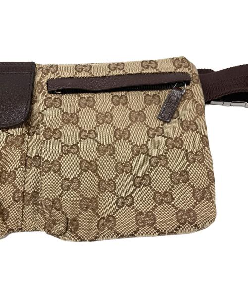GUCCI（グッチ）GUCCI (グッチ) GGキャンバス ウエストポーチ ベージュの古着・服飾アイテム